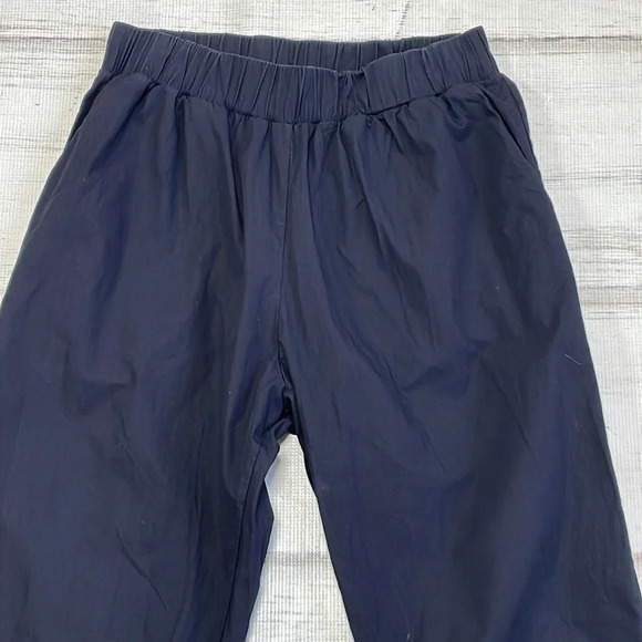 For Days Pants Women's M Medium Black Linen Pull On Straight Leg Organic - Picture 5 of 10